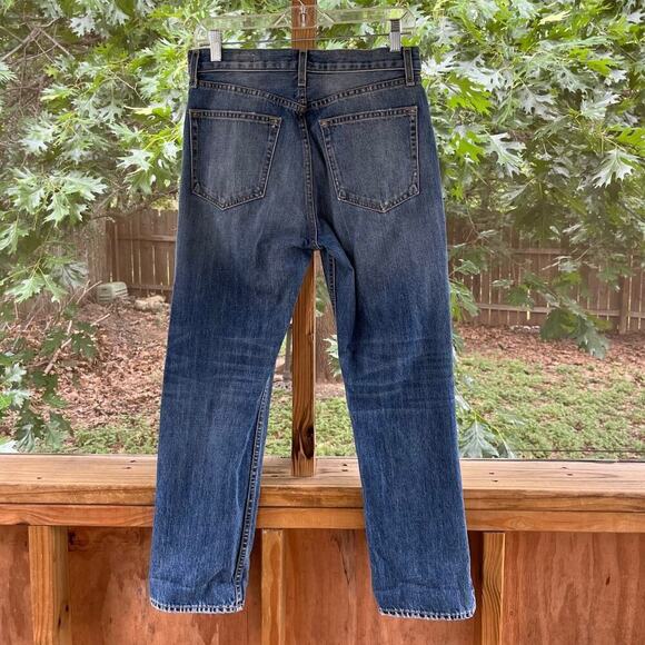 Rag & Bone Women's High Waisted Straight Leg Distressed Jeans Size 27 - Picture 2 of 9